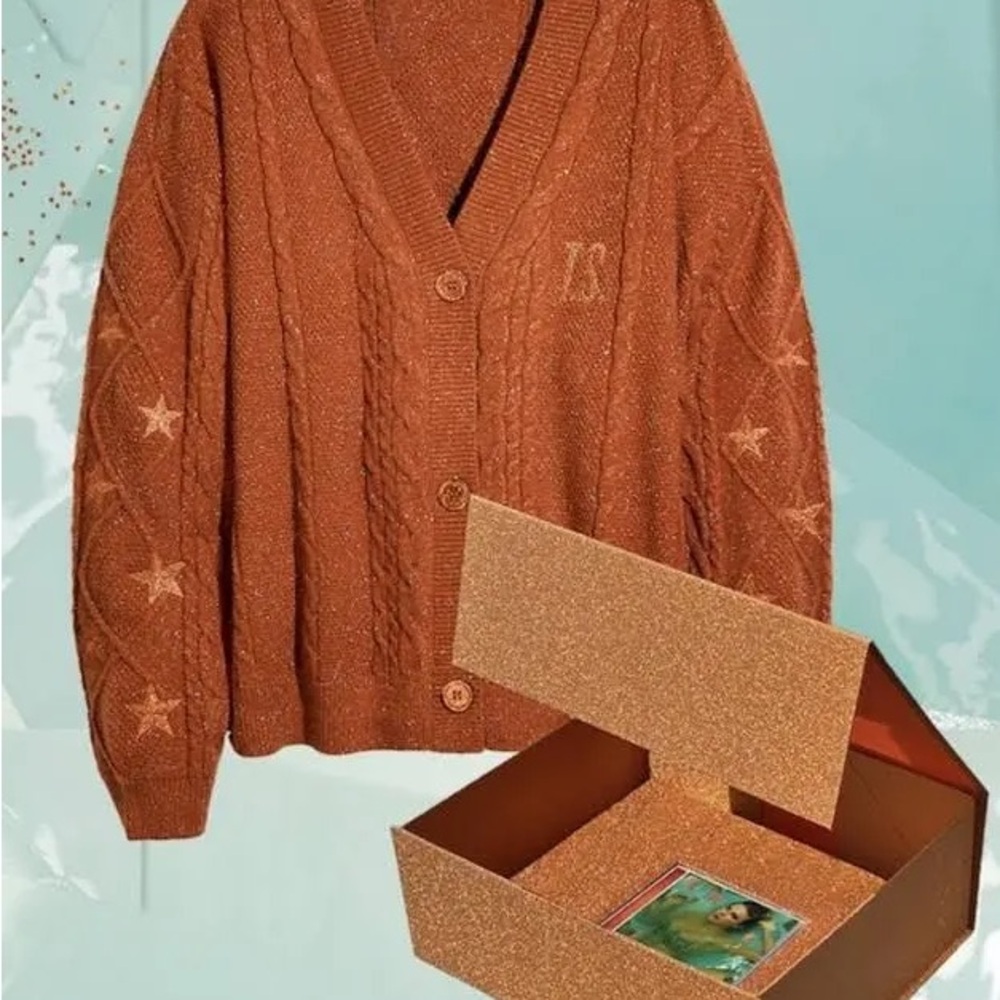 Taylor Swift Life Of A Showgirl Cardigan and Box